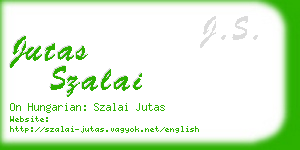 jutas szalai business card